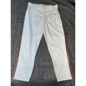 Nike Mens Baseball Pants 2 XL White/Red‎ Stripe NWT- READ DESCRIPTION- (27-4)
